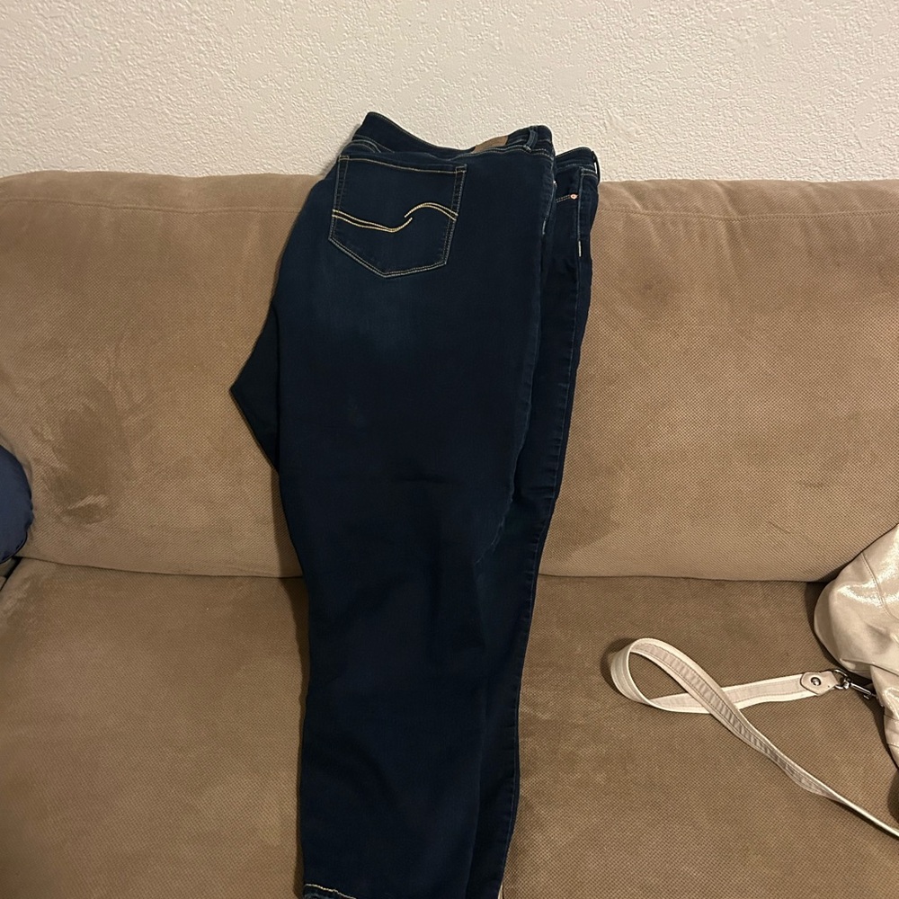 Signature by Levi Strauss Mid Rise Skinny Jeans Dark Wash Size 26 Short